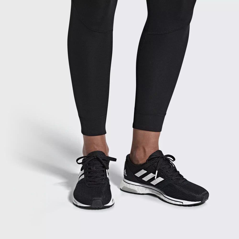 Adidas Adizero Adios 4 Tenis Para Correr Negros Para Mujer (MX-33538)
